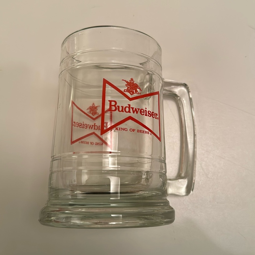 Vintage Budweiser Glass Mug